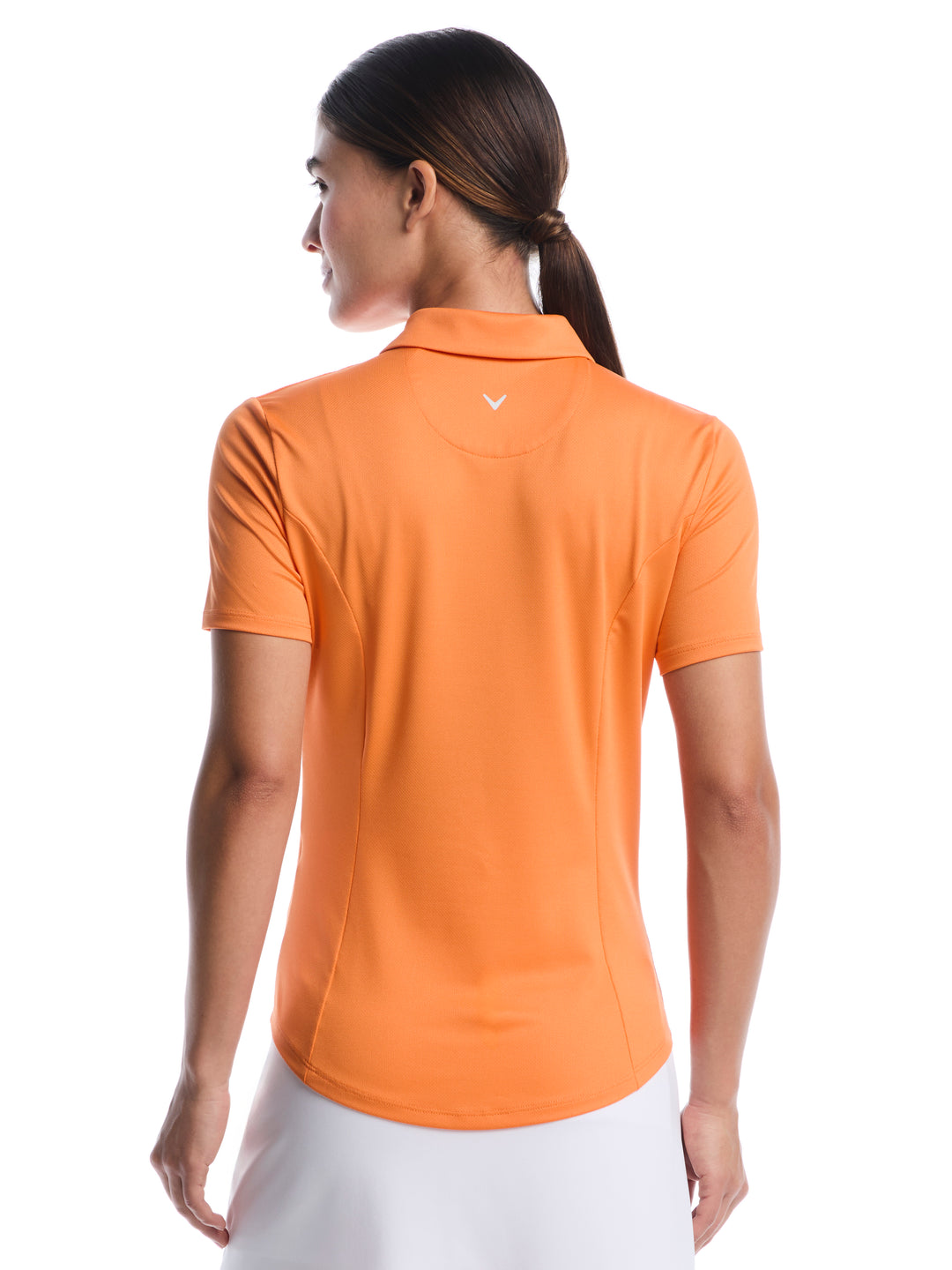 Womens Solid Performance Golf Polo-Polos-Callaway