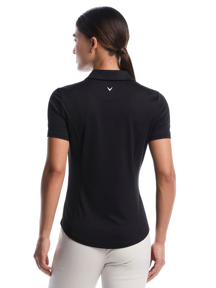Womens Solid Performance Golf Polo-Polos-Callaway