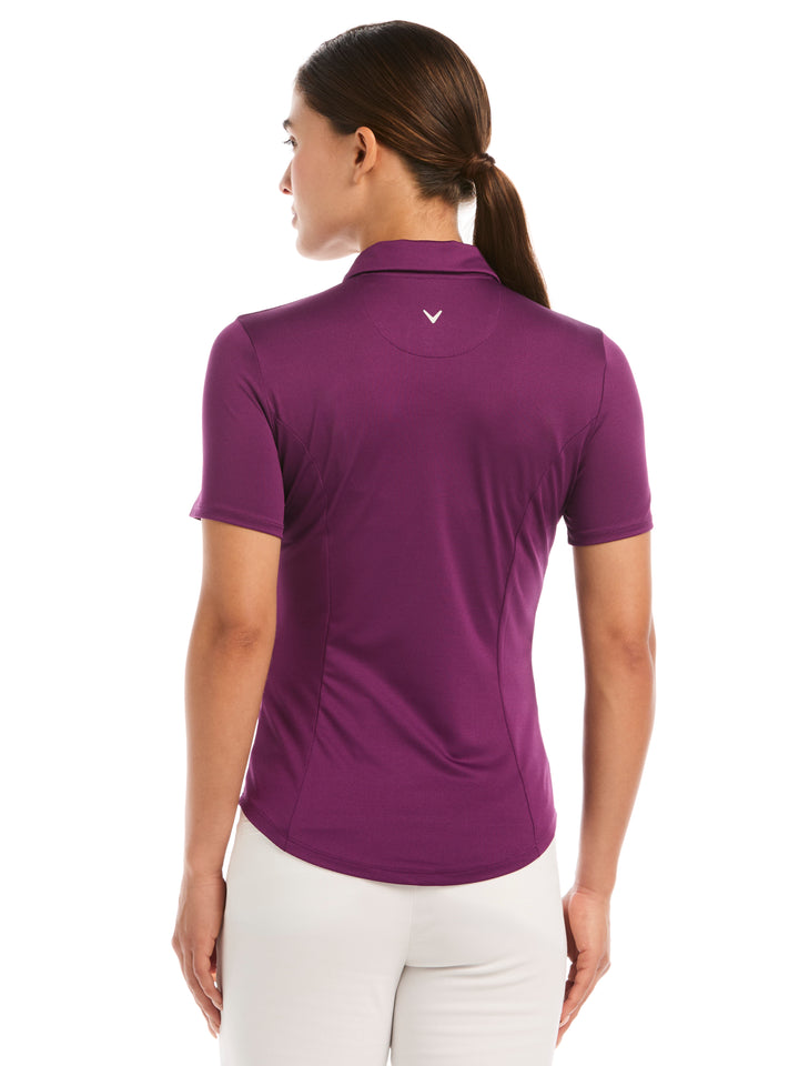 Womens Solid Performance Polo-Polos-Callaway