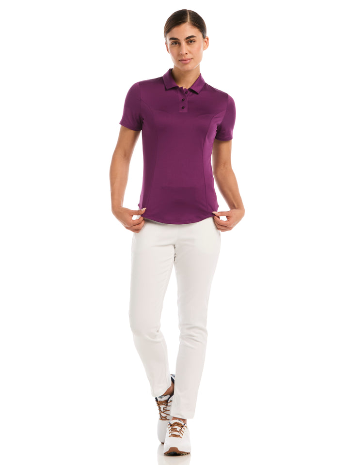 Womens Solid Performance Polo-Polos-Callaway