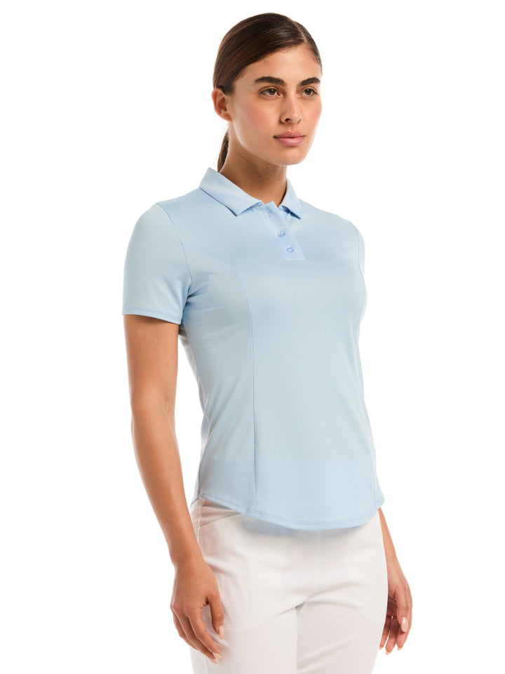 Womens Solid Performance Polo-Polos-Cerulean-XS-Callaway
