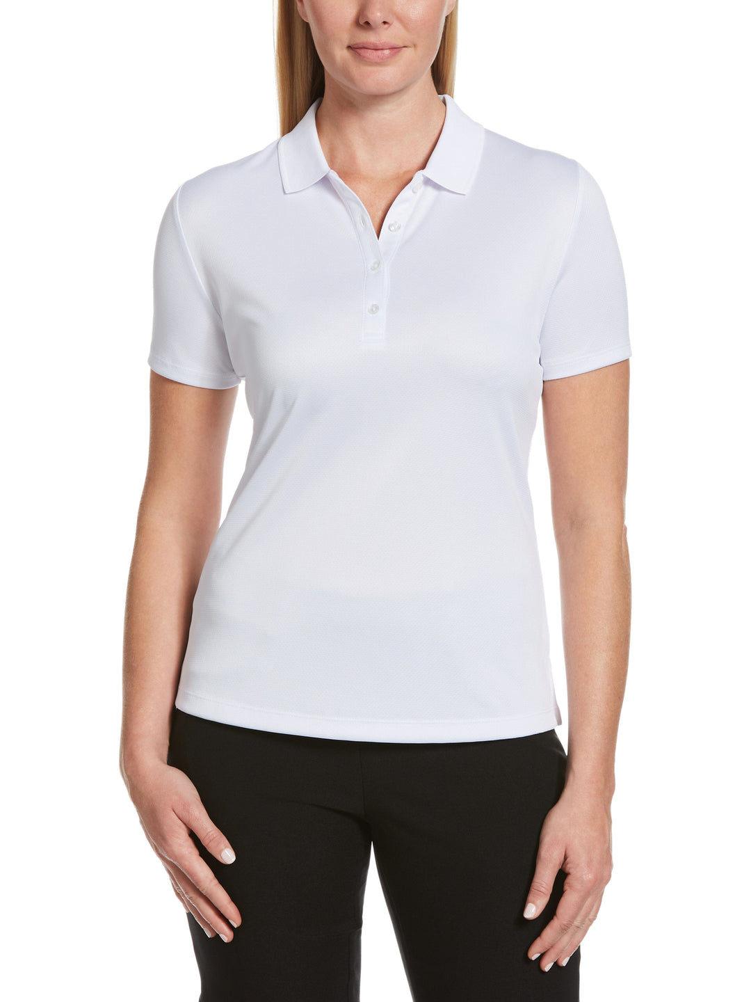 Swing Tech Solid Polo Top (Bright White)