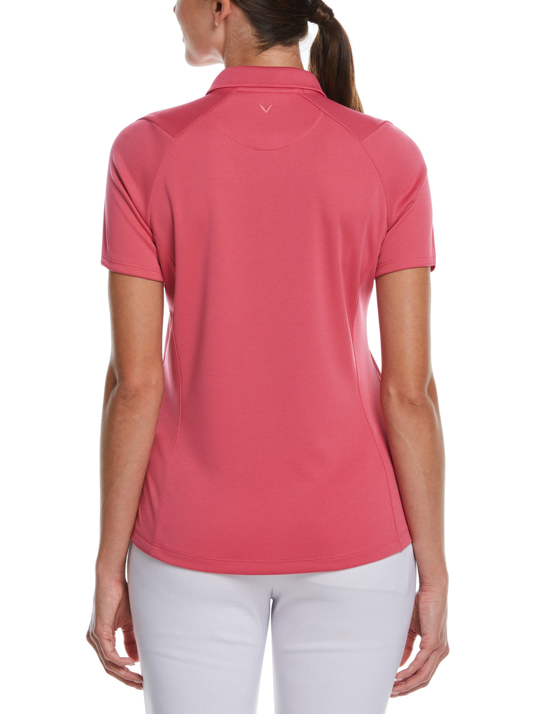 Womens Swing Tech™ Solid Polo (Fruit Dove) 