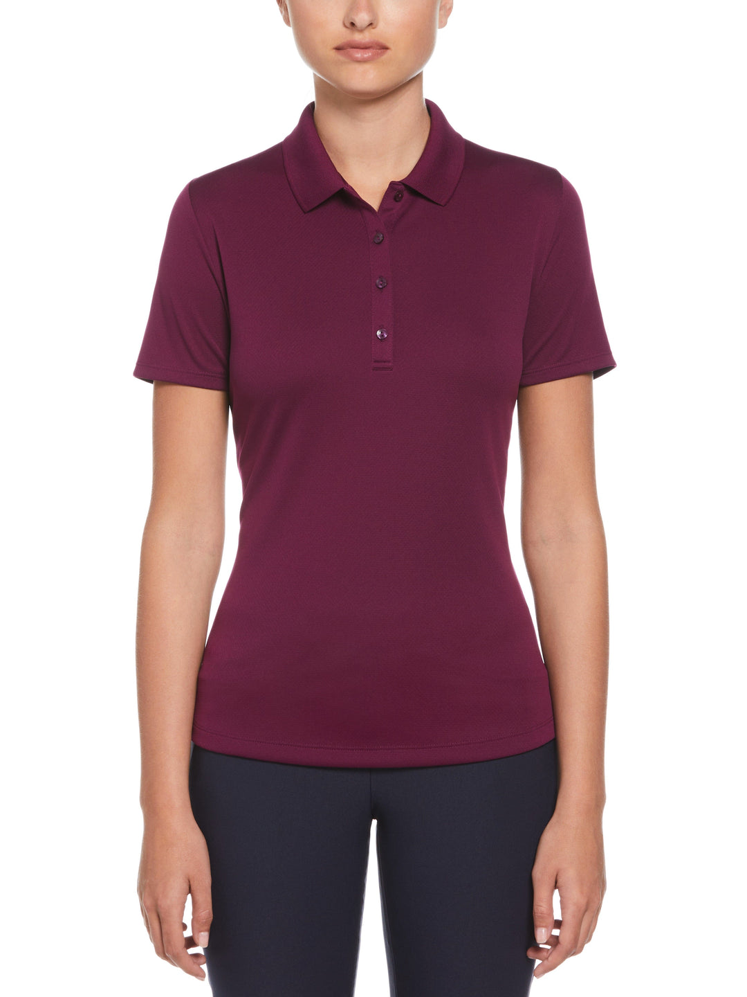Swing Tech Solid Polo Top (Dark Purple) 