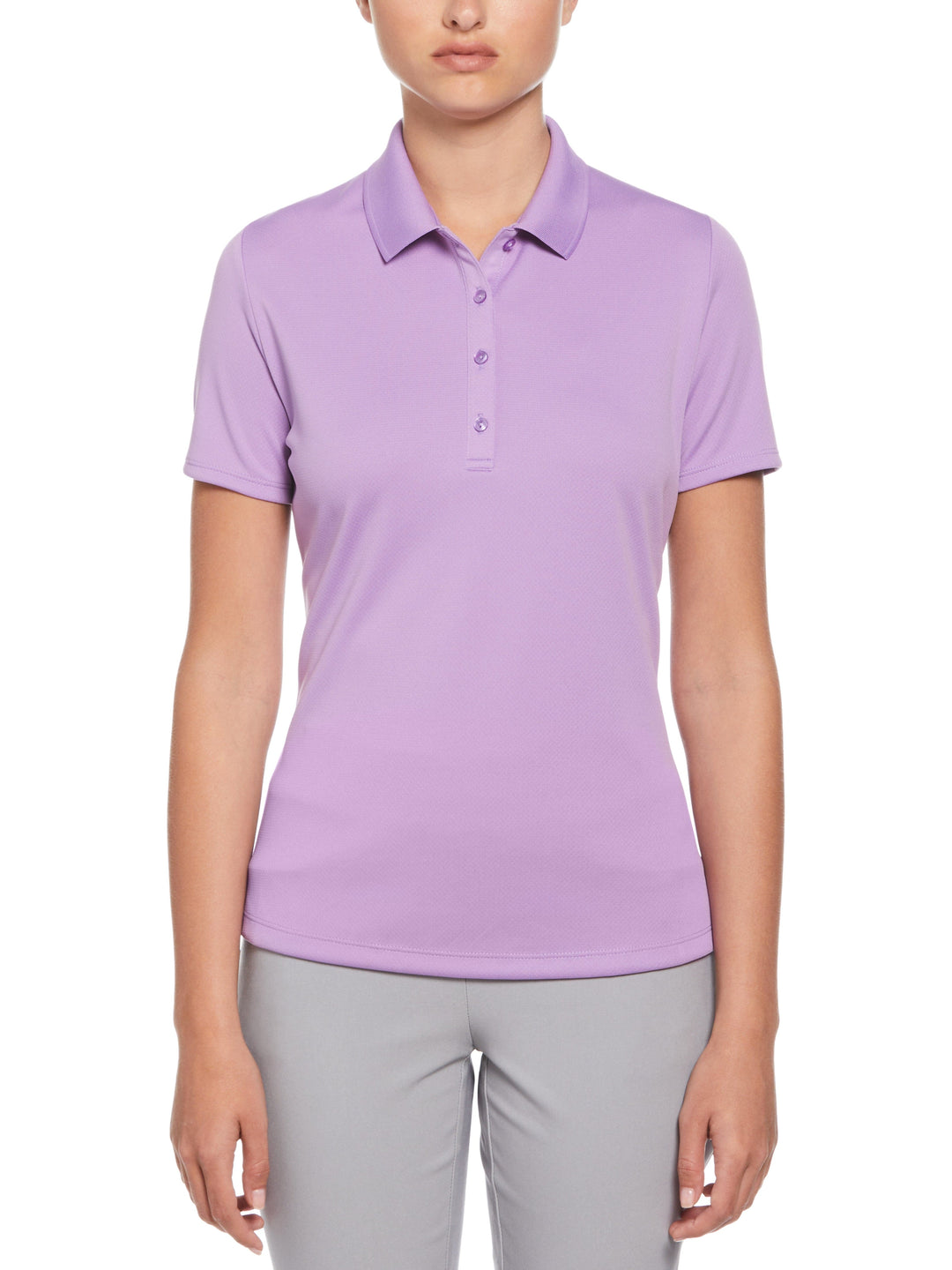 Swing Tech Solid Polo Top (English Lavender) 