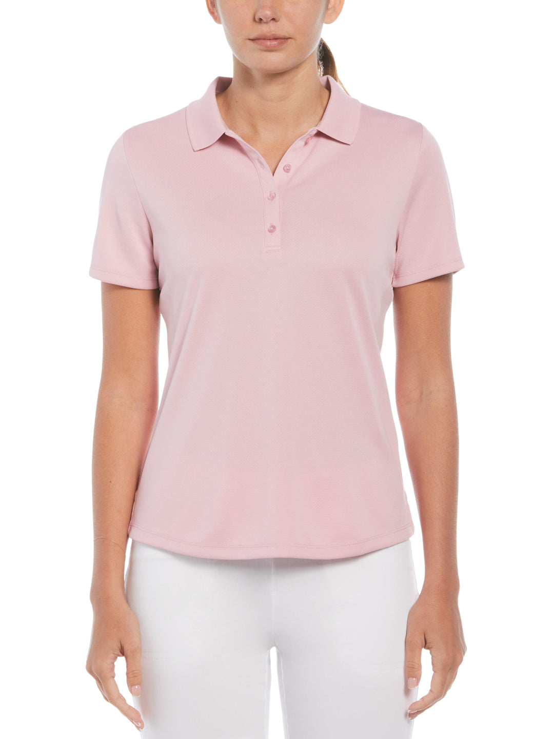 Swing Tech Solid Polo Top (Pink Nectar) 
