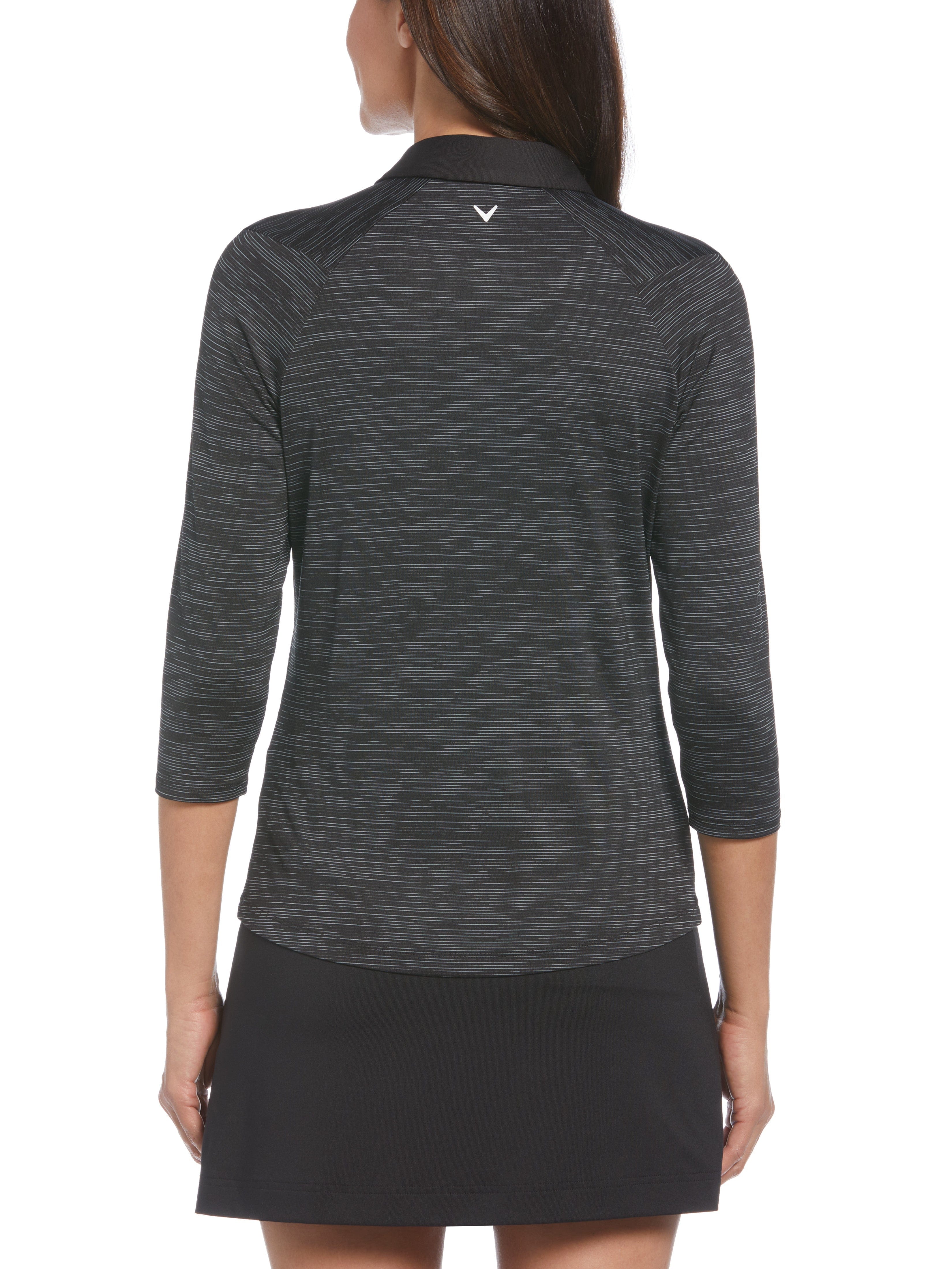 Womens Swing Tech™ 3/4 Sleeve Space Dye Golf Polo – Callaway Apparel