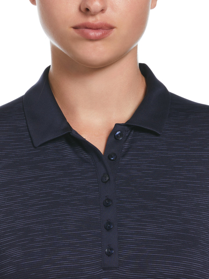 3/4 Space Dye Jersey Polo (Peacoat) 