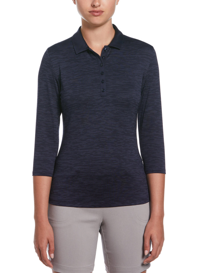 3/4 Space Dye Jersey Polo (Peacoat) 