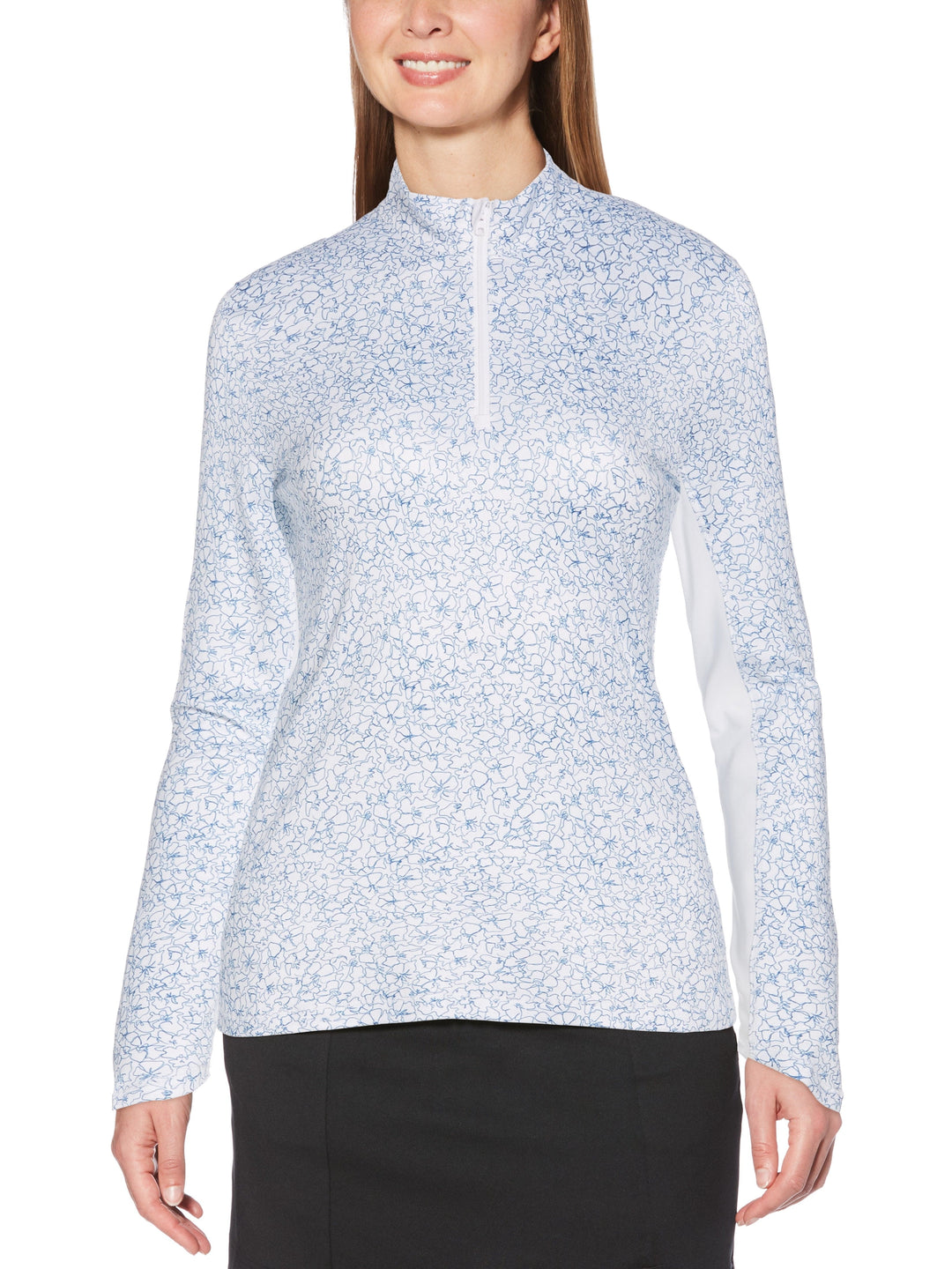 Womens Swing Tech Floral Print Sun Protection Shirt-Jackets-Callaway