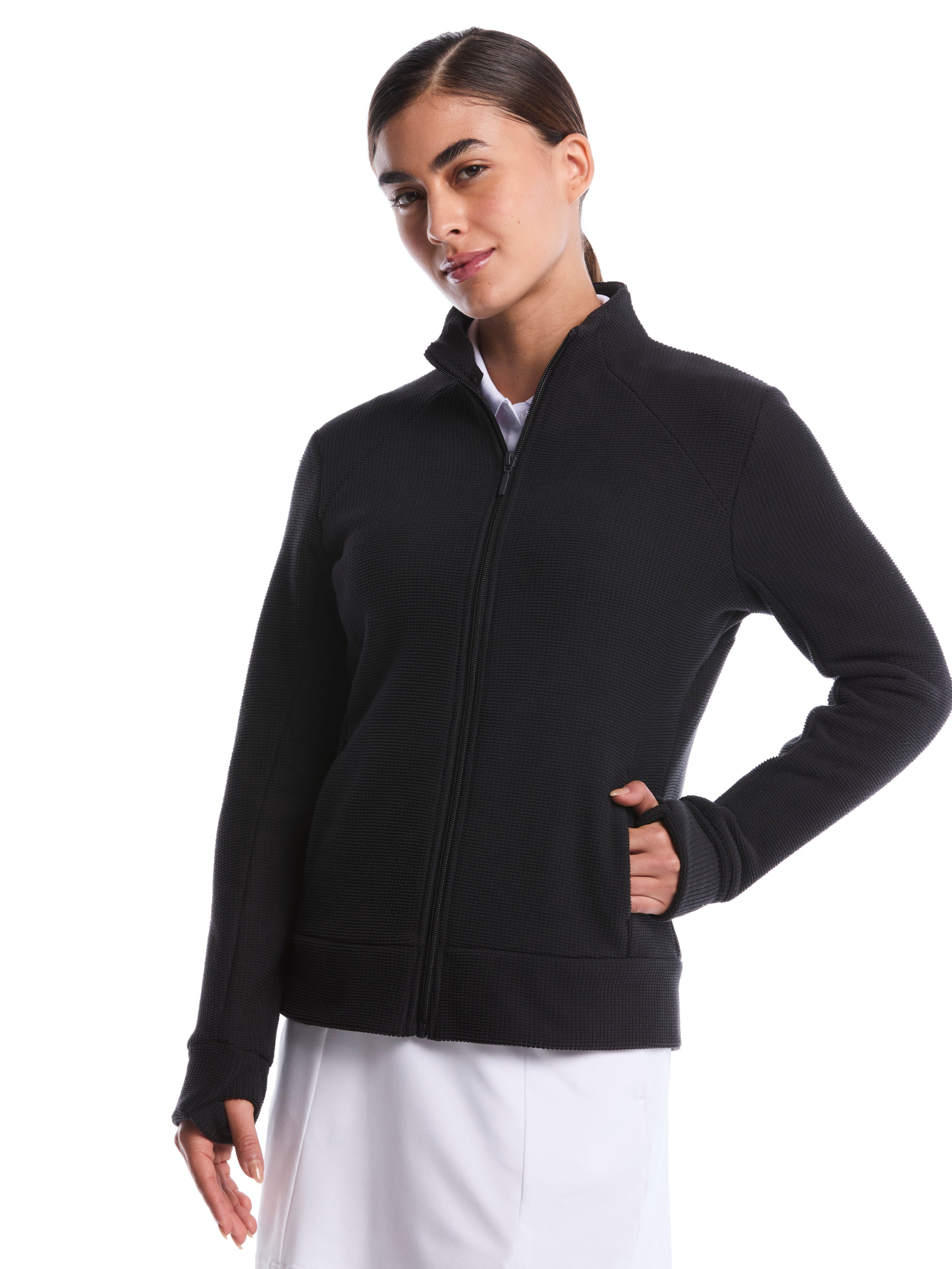 Womens Textured Fleece Midweight Golf Jacket – Callaway Apparel
