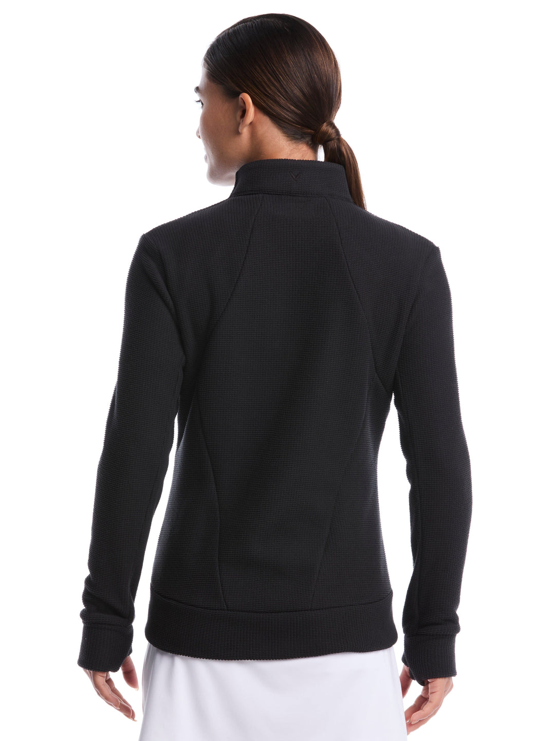 Textured Fleece Midweight Golf Jacket (Caviar) 