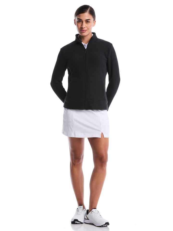 Textured Fleece Midweight Golf Jacket (Caviar) 