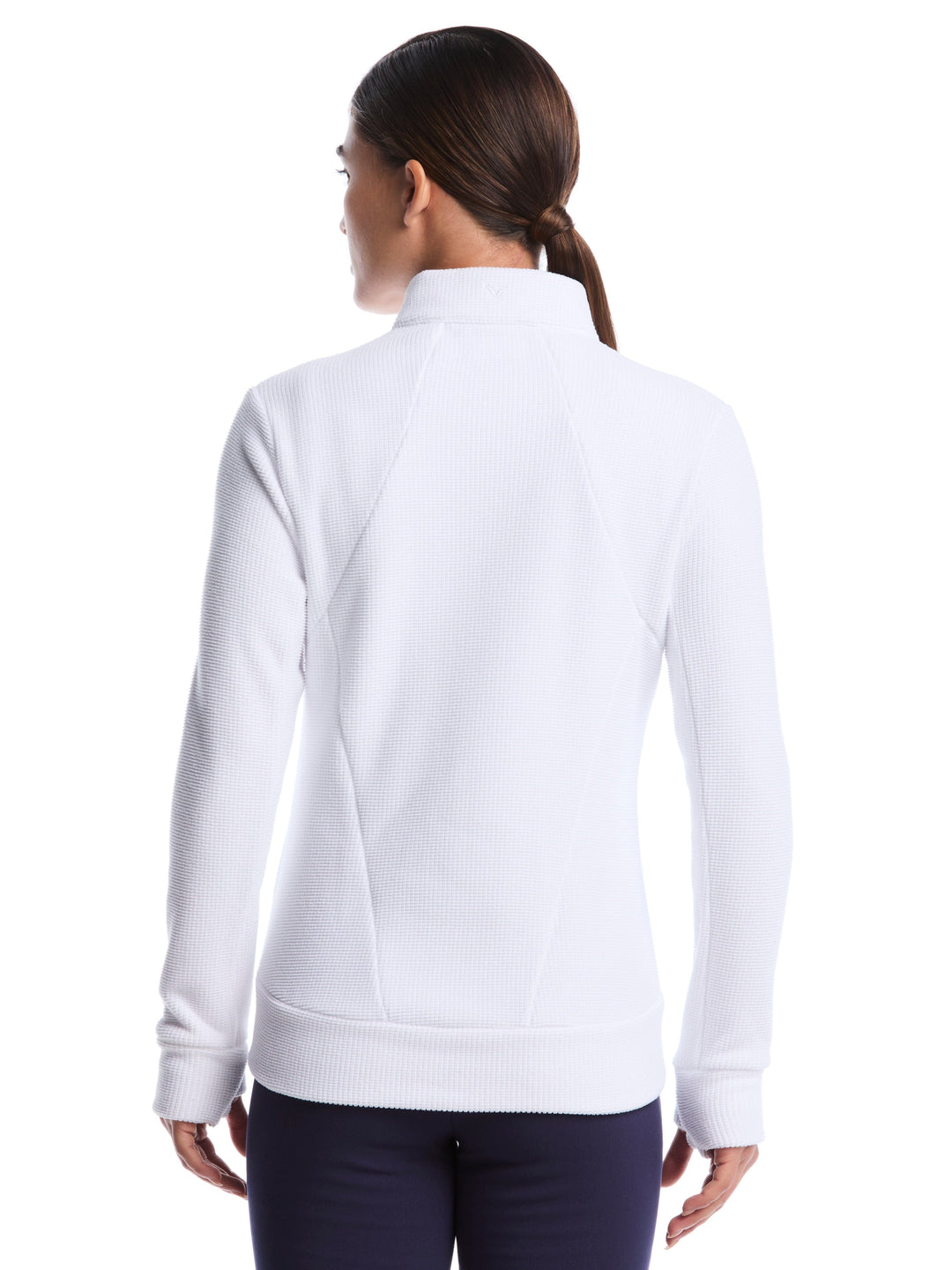 Textured Fleece Midweight Golf Jacket (Brilliant White) 