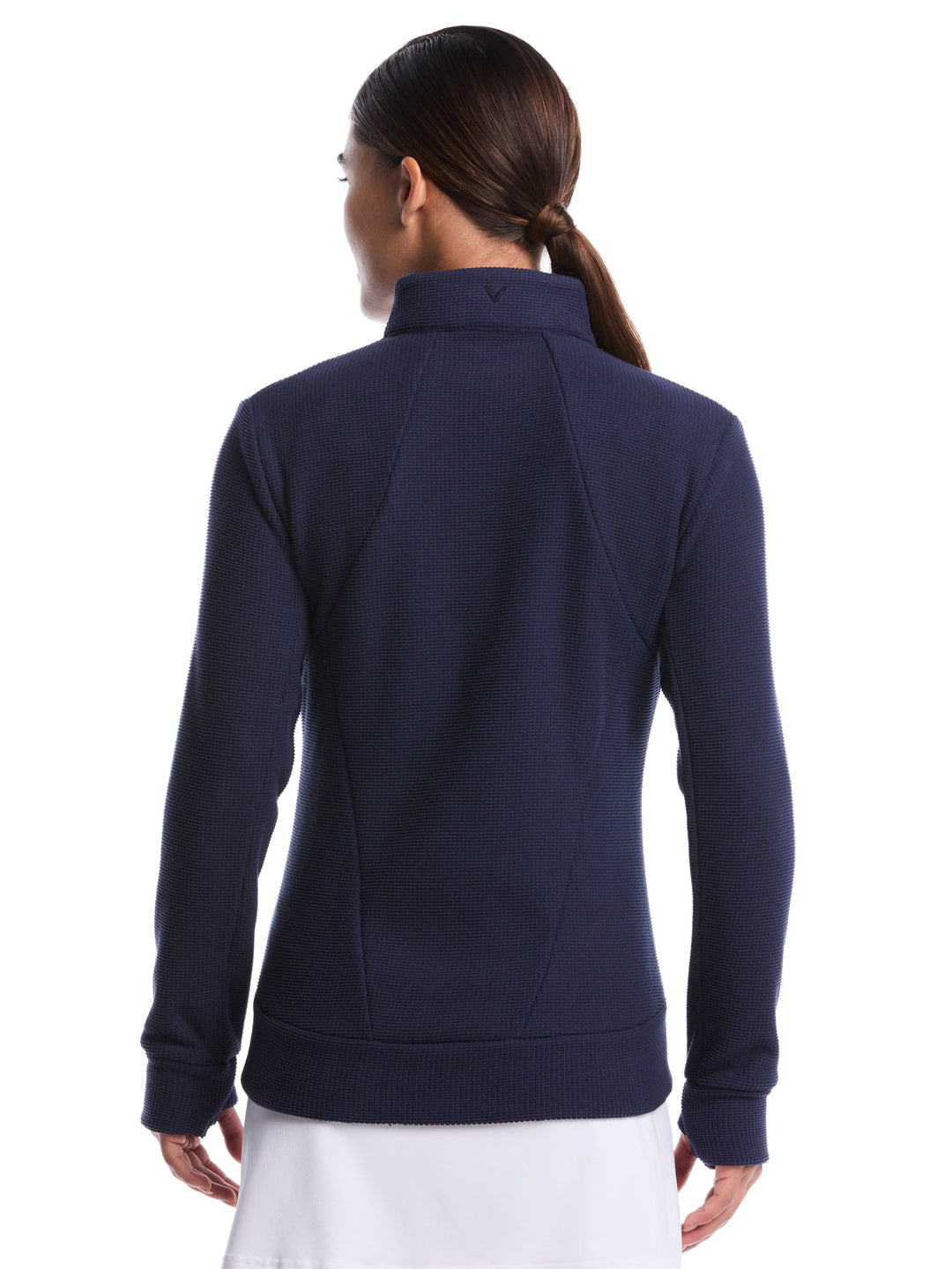 Textured Fleece Midweight Golf Jacket (Peacoat) 