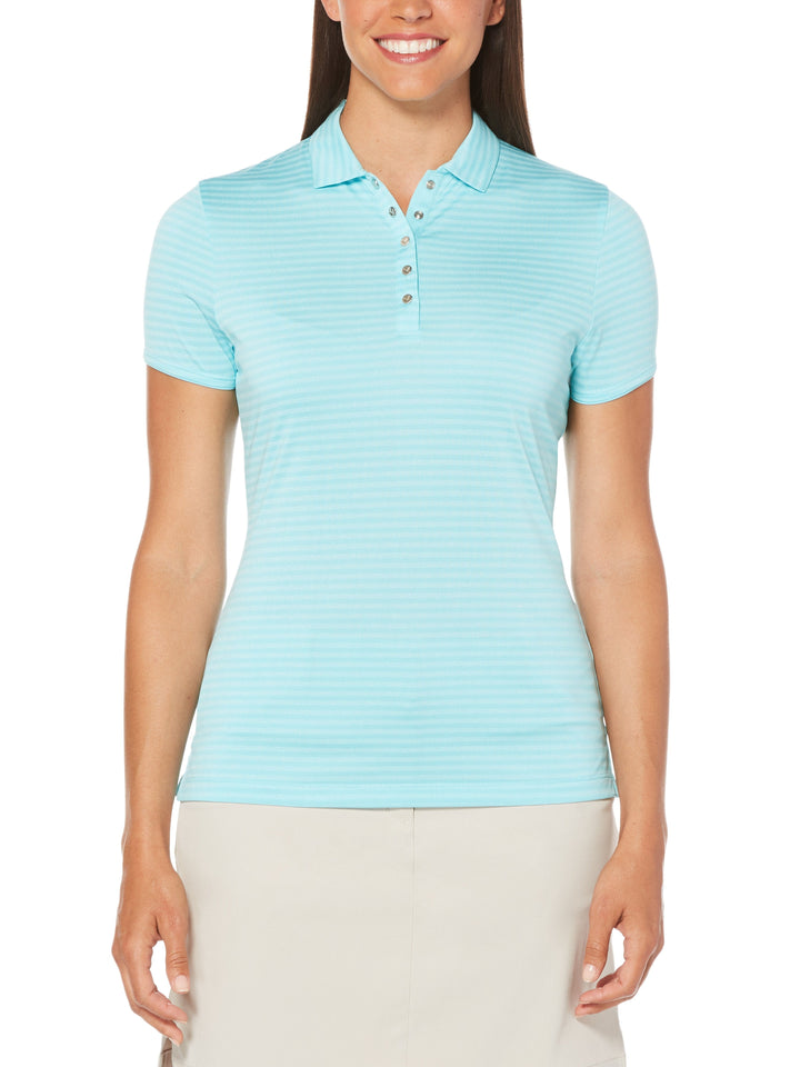 Womens Tonal Stripe Polo-Polos-Callaway