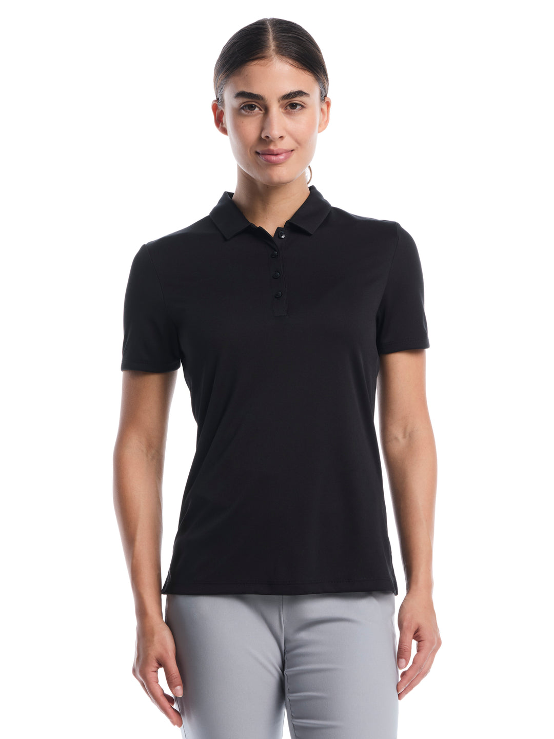 Womens Tournament Golf Polo-Polos-Black-XS-Callaway