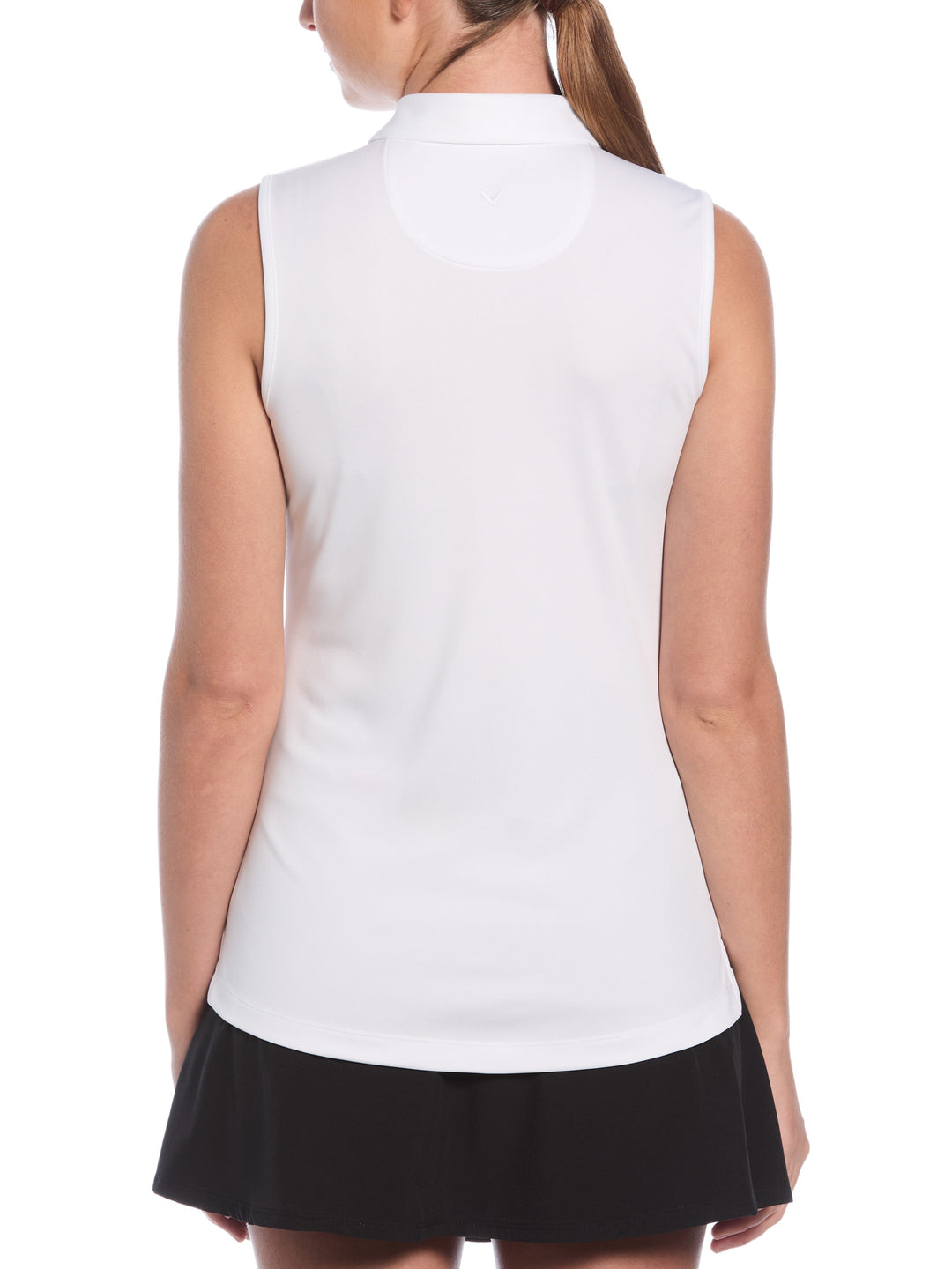 Womens Long Sleeve Tournament Polo (Bright White) 