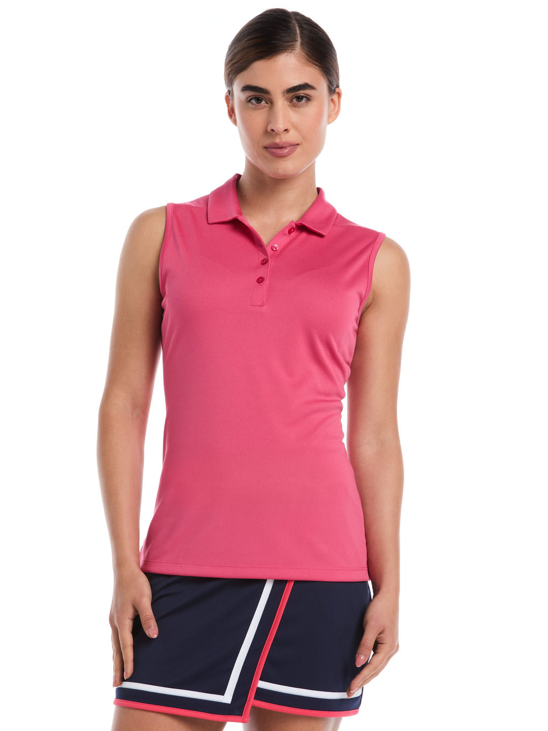Women's Sleeveless Golf Polo (Carmine) 