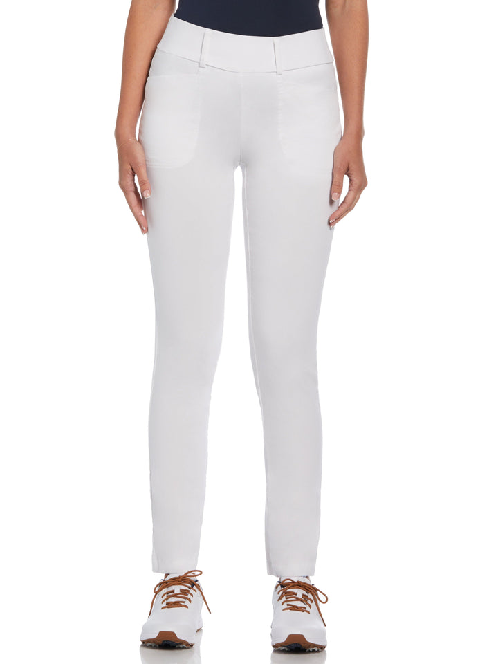 TrueSculpt™ Chev Pull On Stretch Tech Trousers (Brilliant White) 