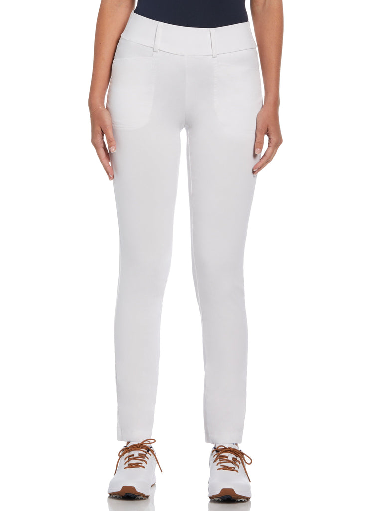 Callaway レディースパンツ L ホワイト Womens-TrueSculpt-Pull-on-Tech
