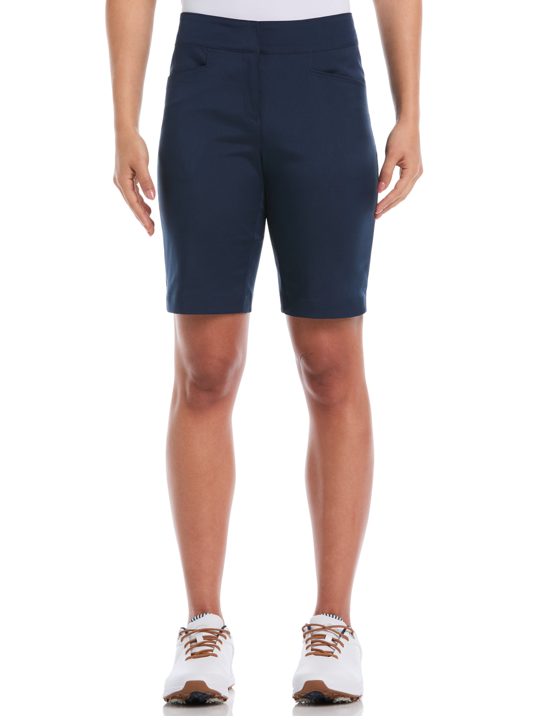 Womens Stretch Motion Tech Short (Black Iris) 