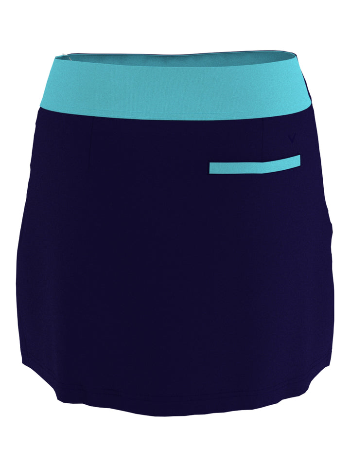 Womens TrueSculpt™ Wrap Colourblock Skort (Santorini Blue) 