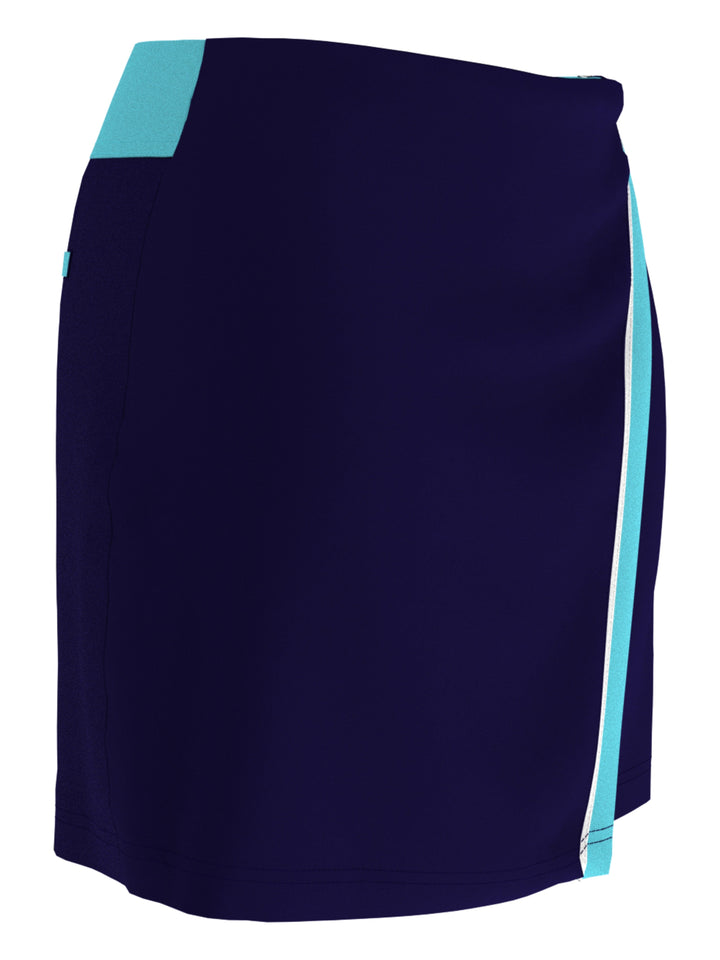 Womens TrueSculpt™ Wrap Colourblock Skort (Santorini Blue) 