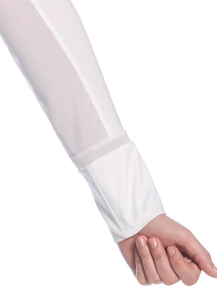 Womens Waist Length Sun Protection Shirt (Brilliant White) 