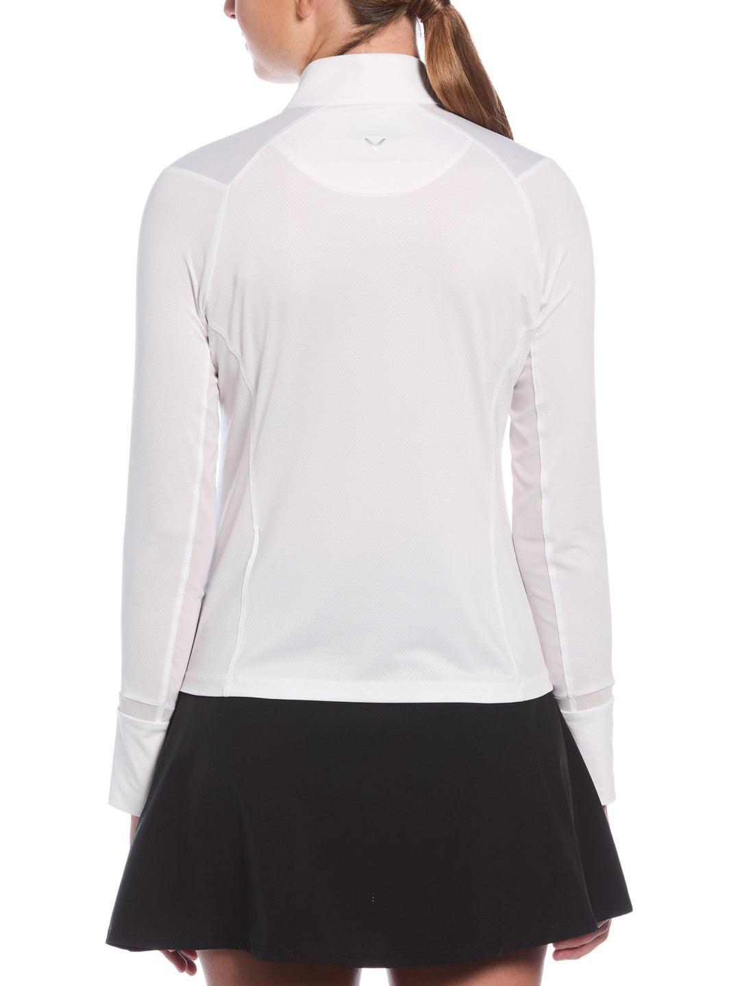 Womens Waist Length Sun Protection Shirt (Brilliant White) 