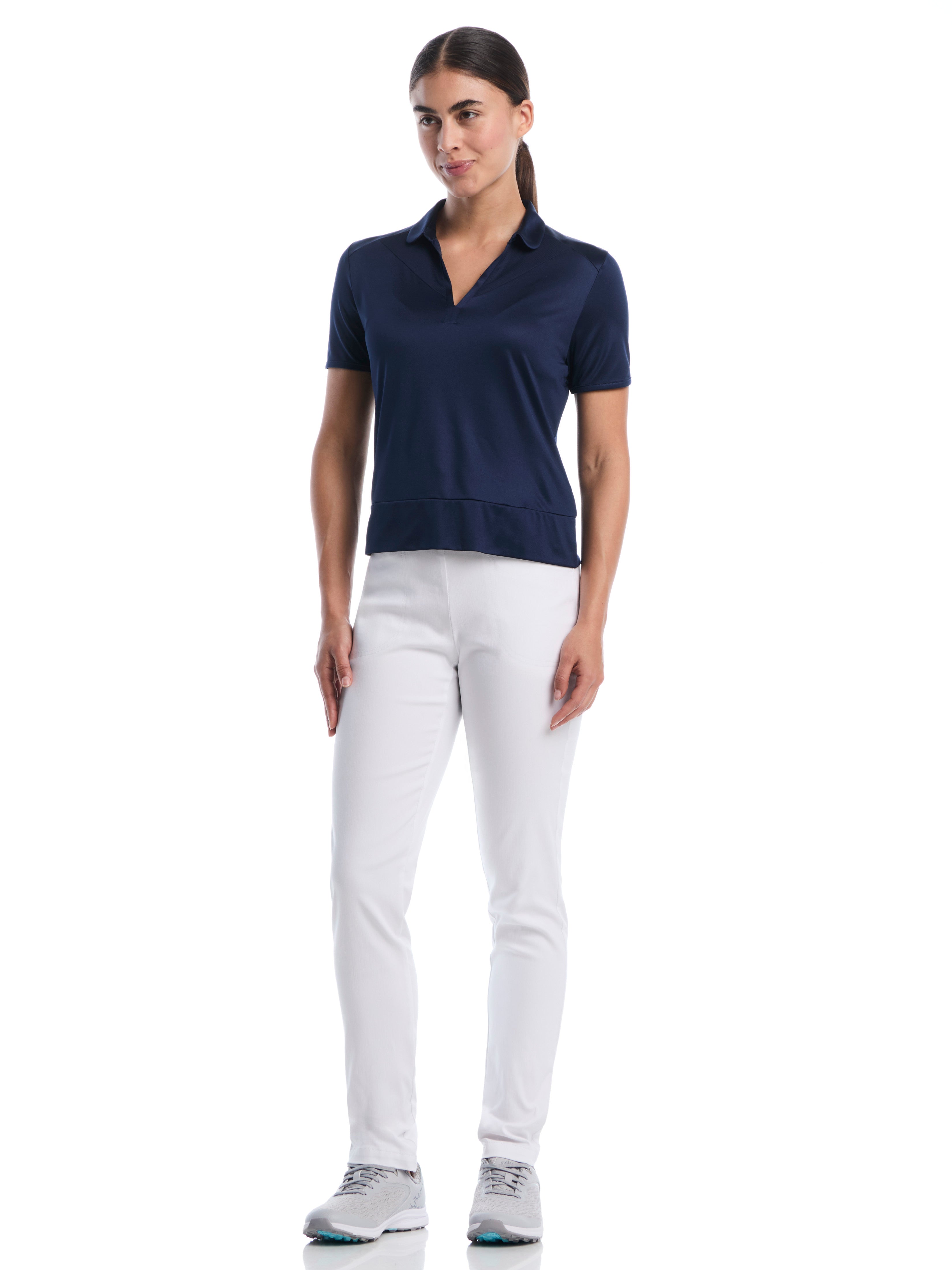 Womens Waist Length Top With Mesh Inserts – Callaway Apparel