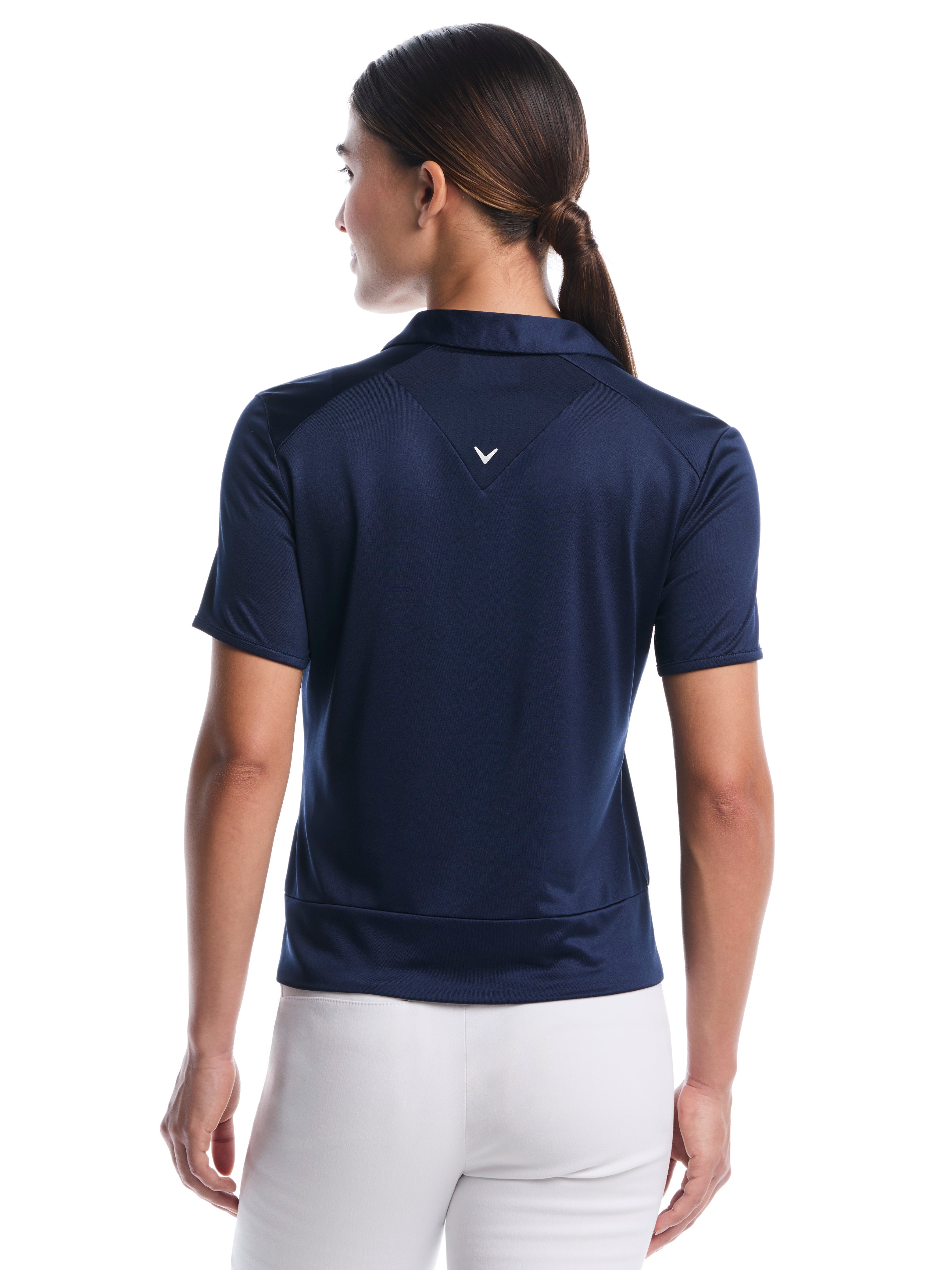 Womens Waist Length Top With Mesh Inserts – Callaway Apparel