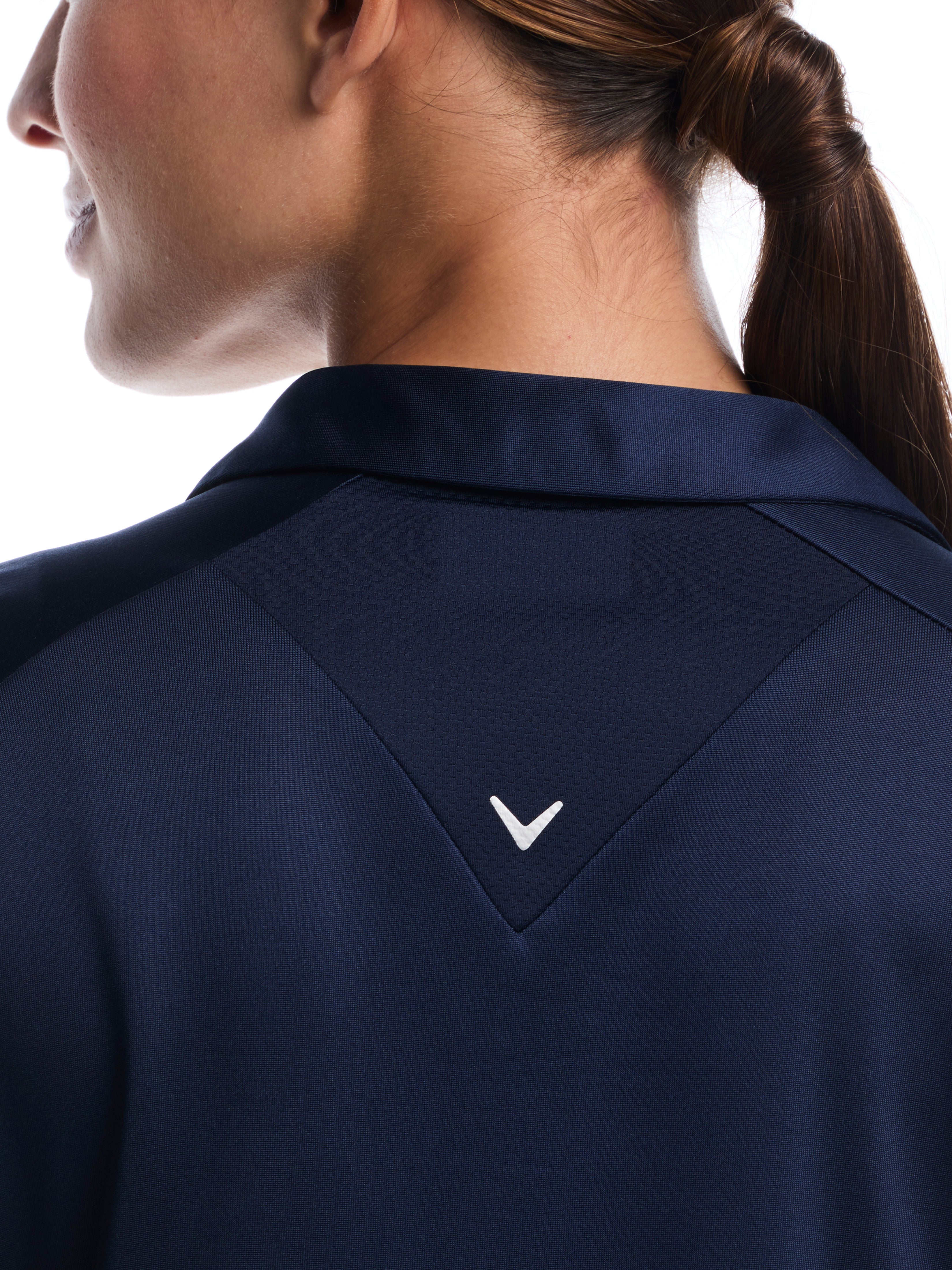 Womens Waist Length Top With Mesh Inserts – Callaway Apparel