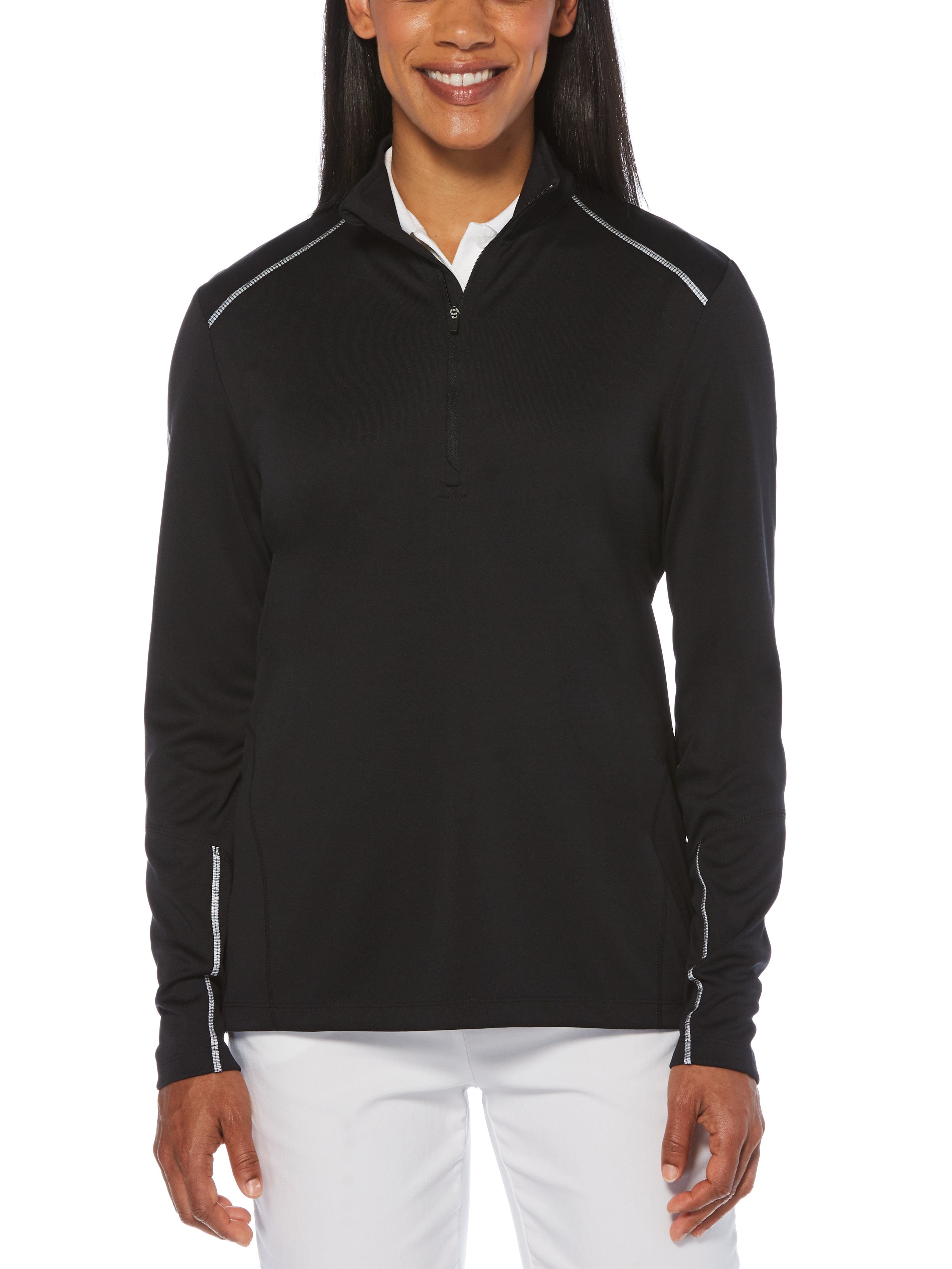 Womens Water Repellent Quarter Zip Pullover – Callaway Apparel