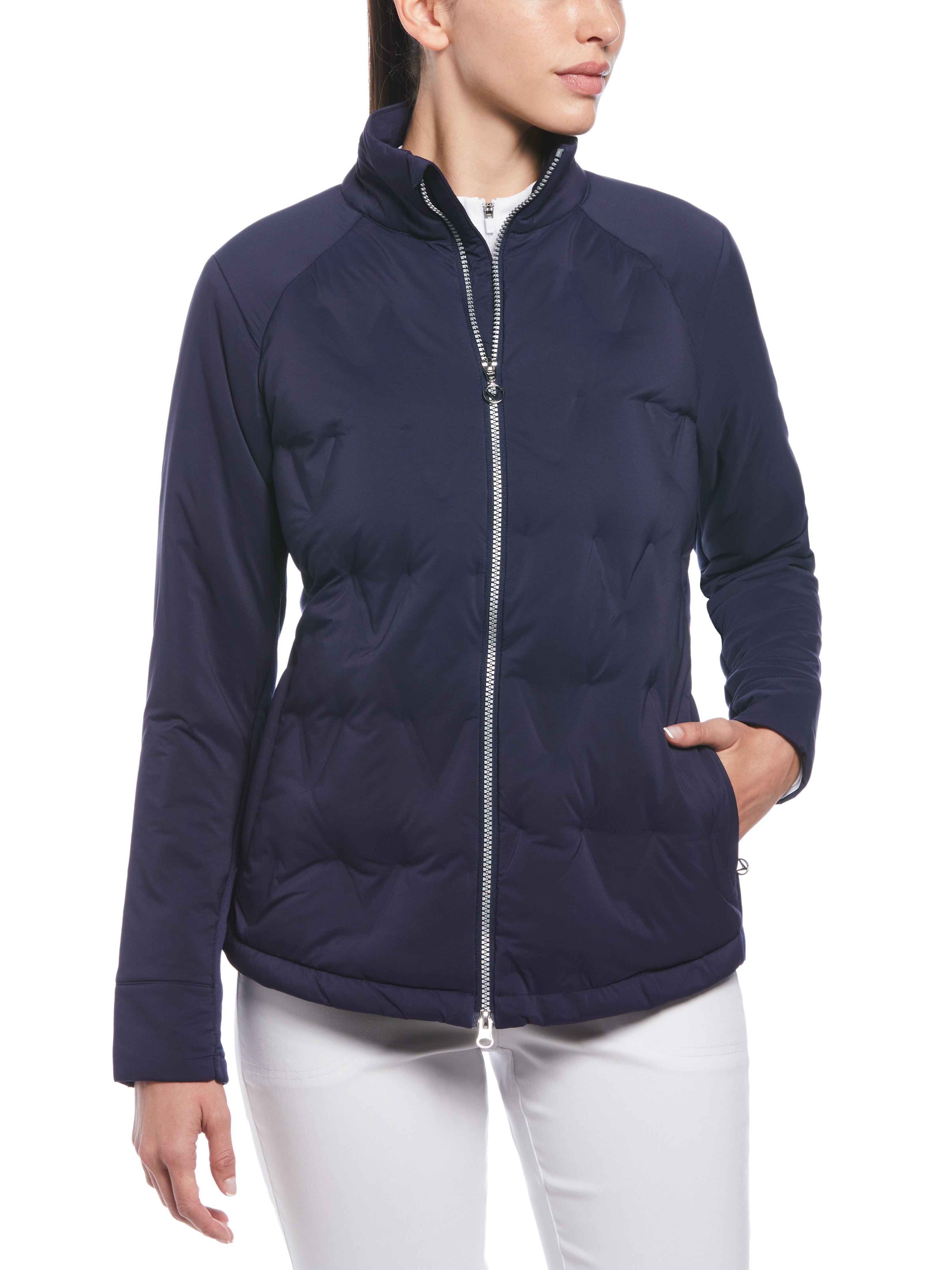 Callaway レディース ジャケット L Womens Welded Chevron Quilted Jacket – Callaway Apparel