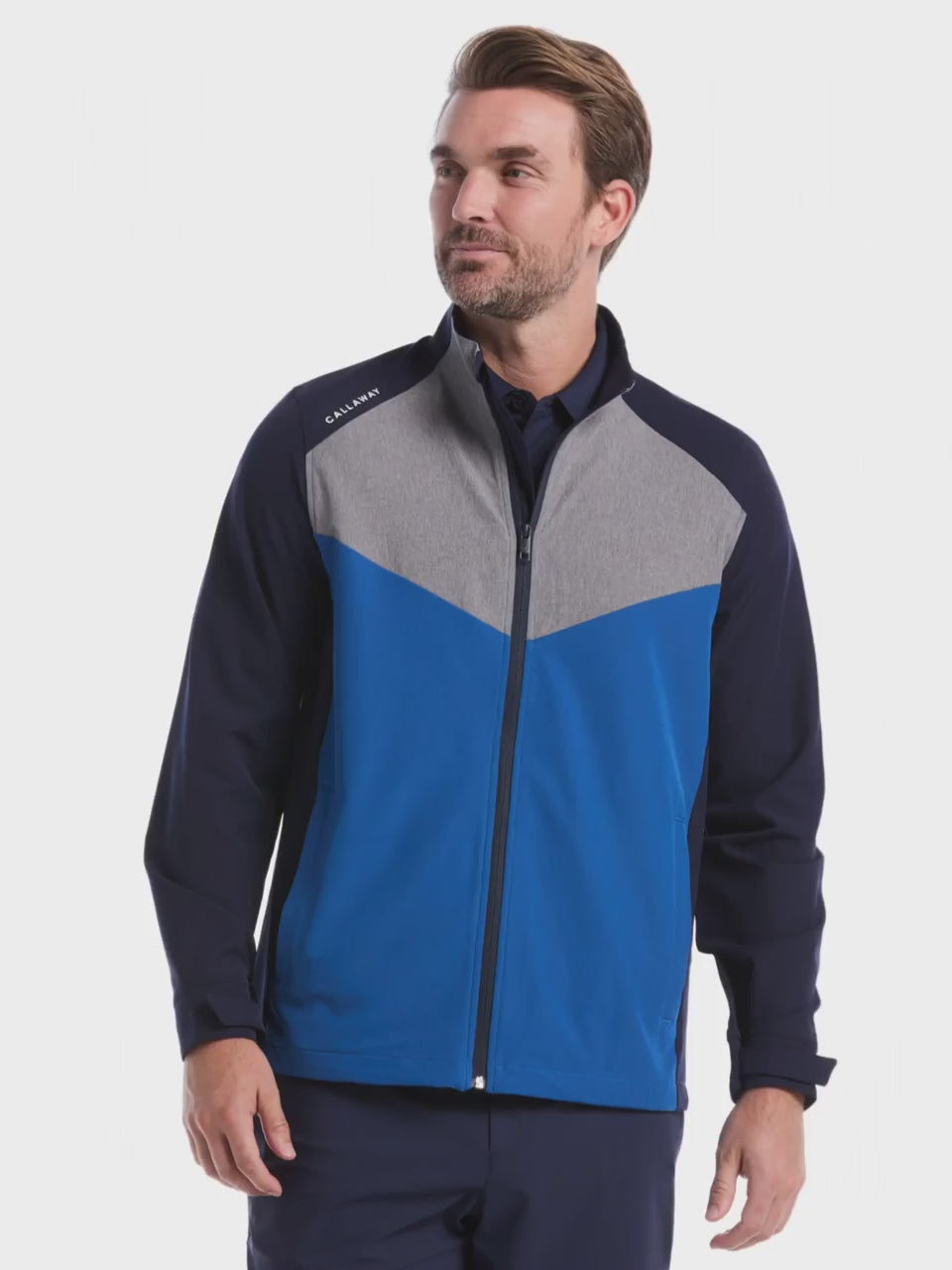 Mens Full Zip Wind Jacket