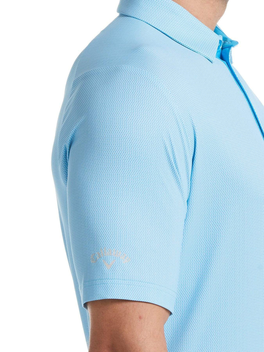 Big & Tall Allover Micro Print Swing Tech Polo-Polos-Callaway Apparel