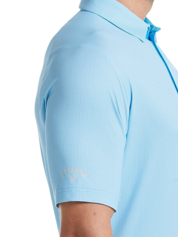 Big & Tall Allover Micro Print Swing Tech Polo-Polos-Callaway Apparel