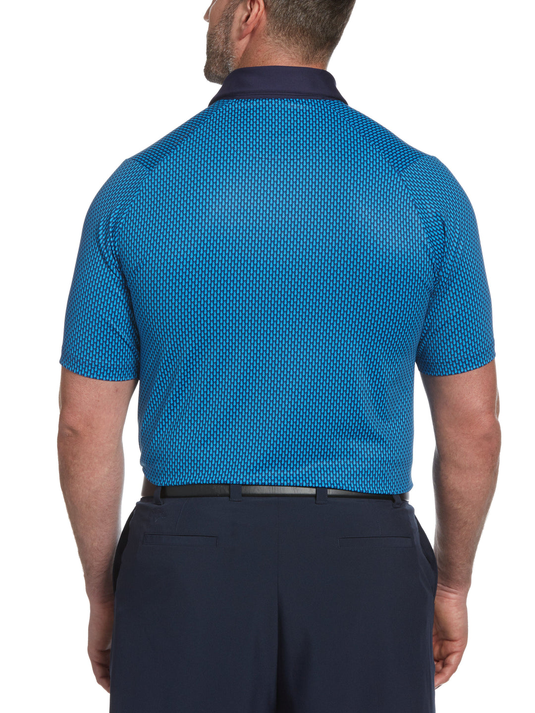 Big & Tall Allover Novelty Print Swing Tech Polo-Polos-Callaway