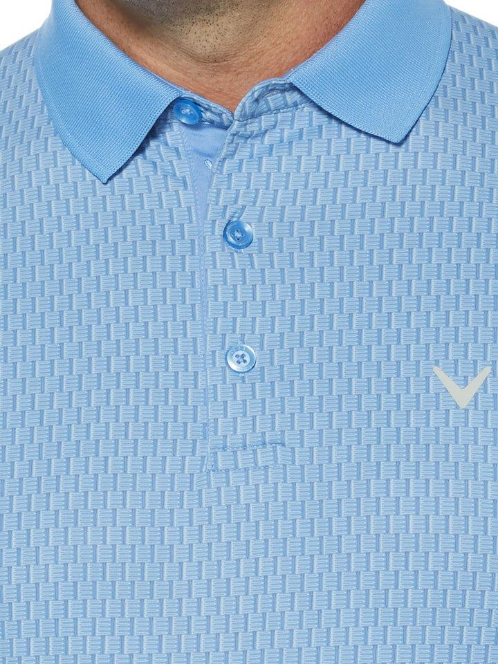 Big & Tall Allover Tees Print Swing Tech Polo-Polos-Callaway