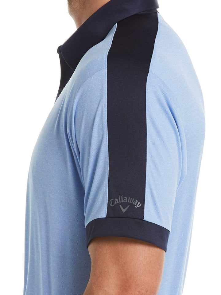 Big & Tall Birdseye Color Block Polo-Polos-Callaway Apparel