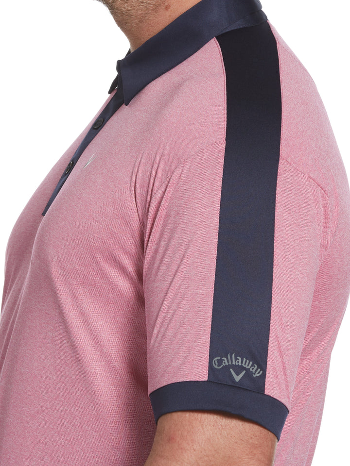 Big & Tall Birdseye Color Block Polo-Polos-Callaway