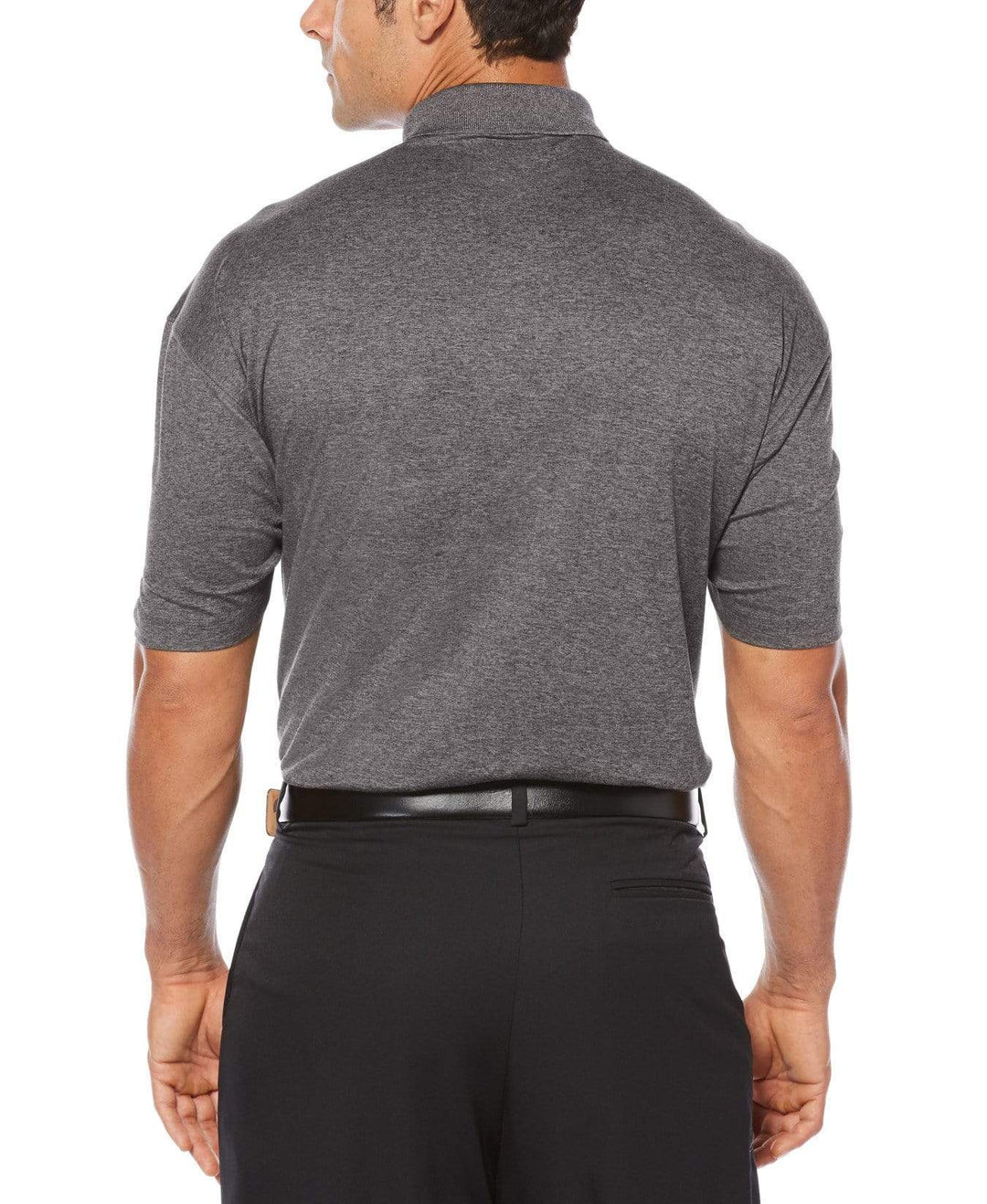 Big & Tall Cooling Heathered Polo With Chevron Polos