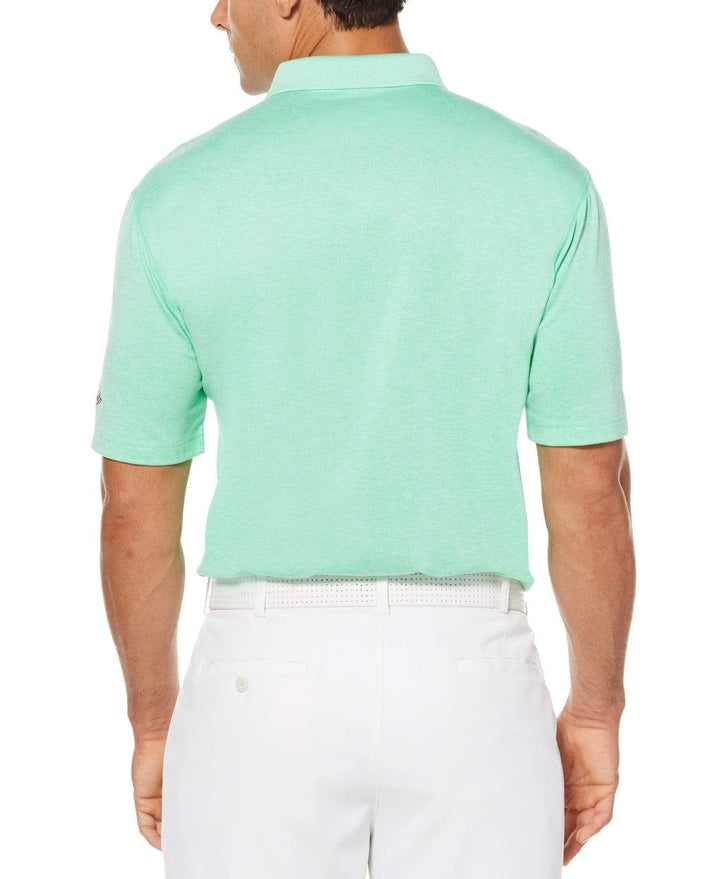 Big & Tall Cooling Heathered Polo With Chevron Polos