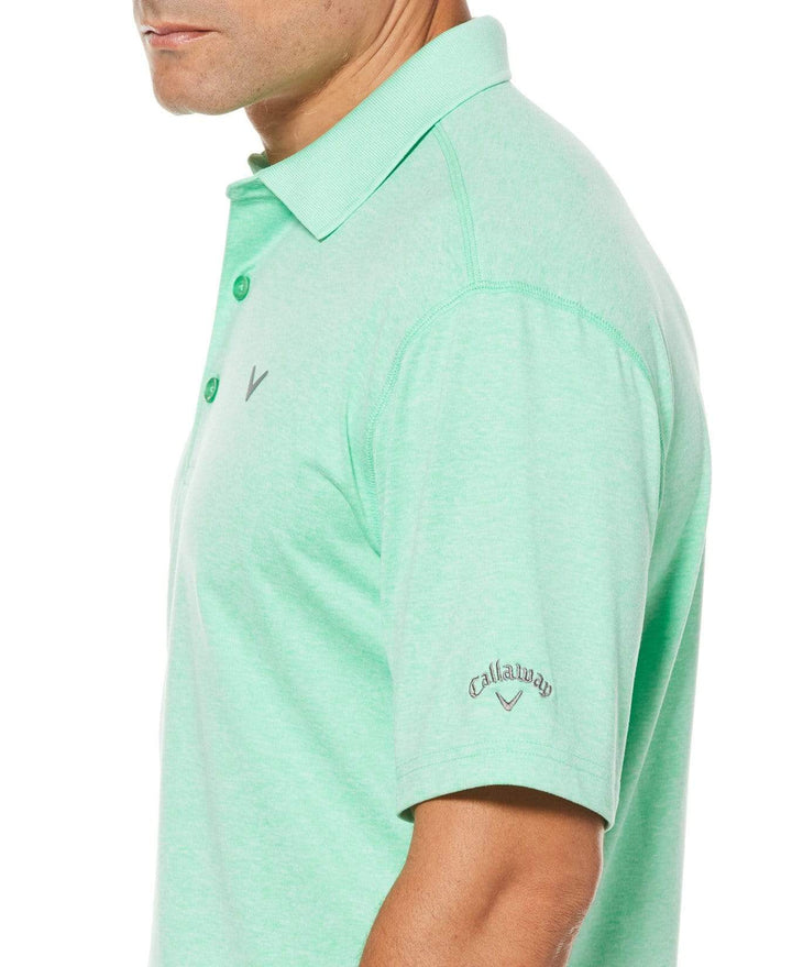 Big & Tall Cooling Heathered Polo With Chevron Polos