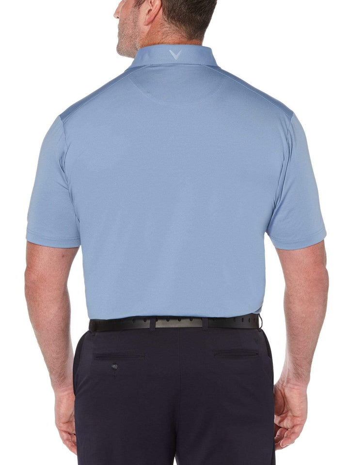 Big & Tall Cooling Micro Hex Polo with Chevron-Polos-Callaway Apparel