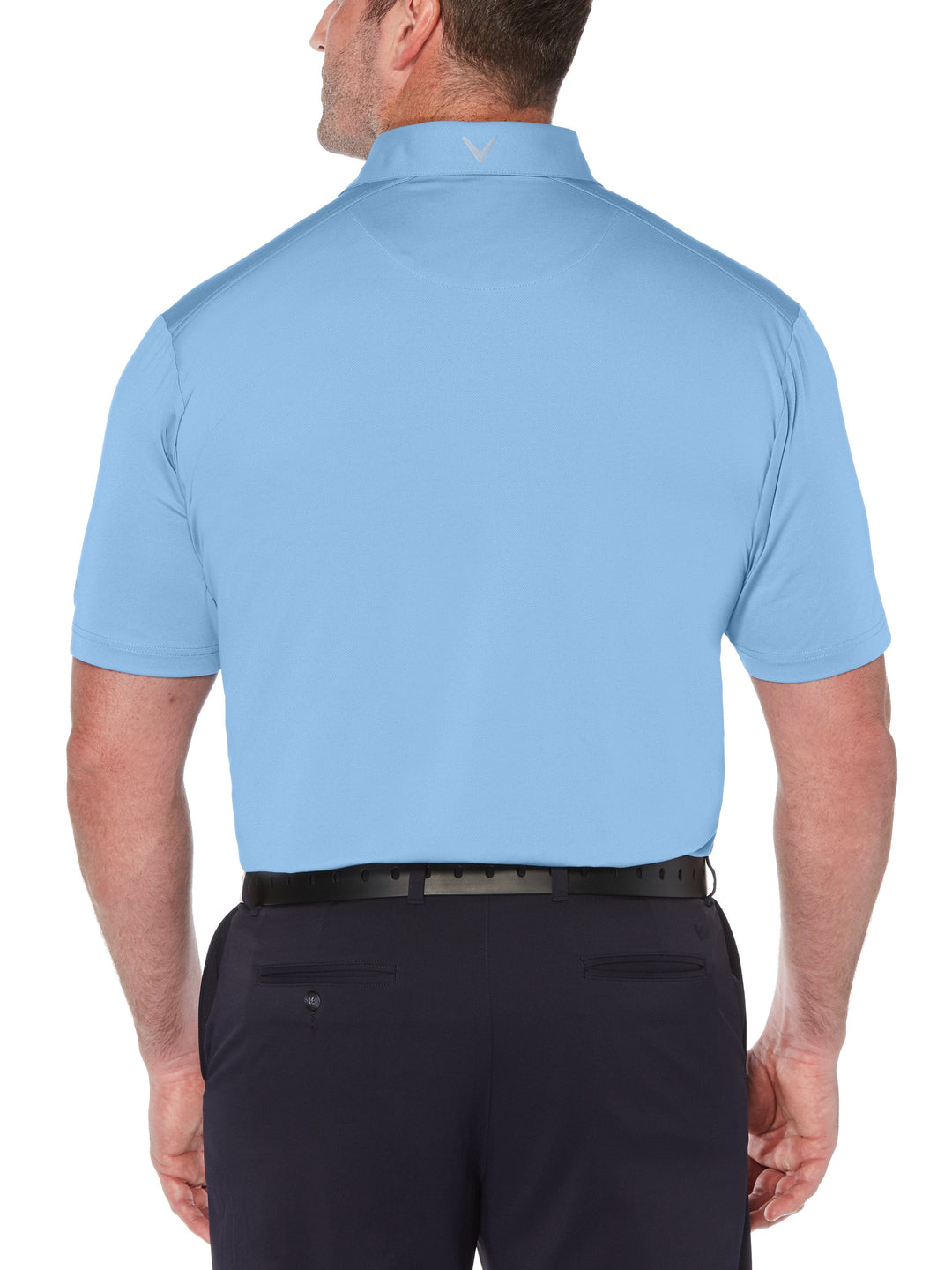 Big & Tall Cooling Micro Hex Polo with Chevron-Polos-Callaway