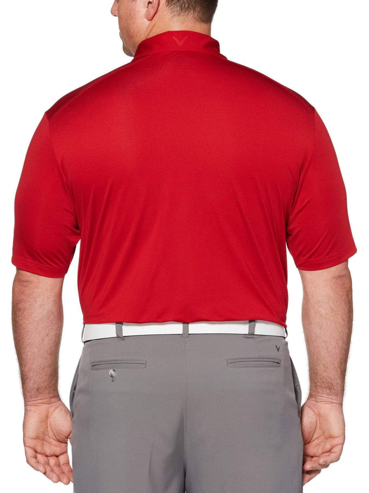 Big & Tall Cooling Micro Hex Polo with Chevron-Polos-Callaway Apparel
