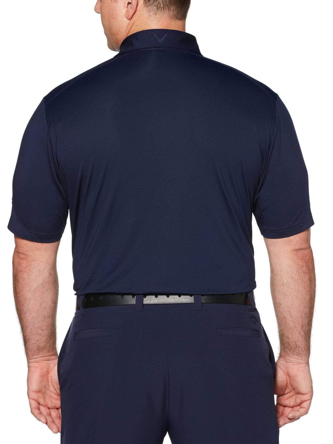 Big & Tall Cooling Micro Hex Polo with Chevron-Polos-Callaway Apparel