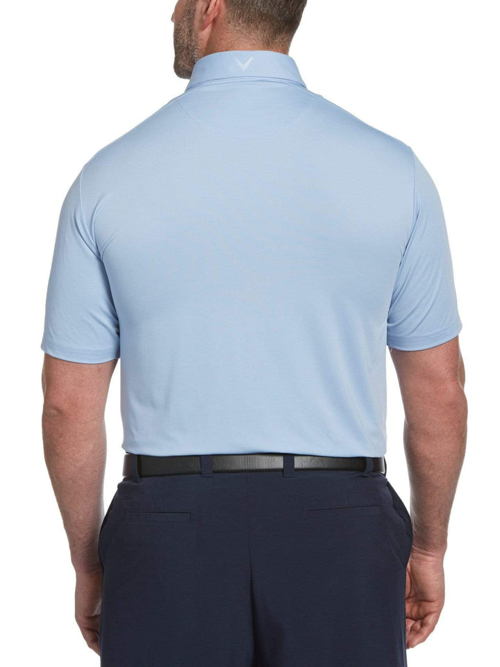 Big & Tall Cooling Micro Hex Polo with Chevron-Polos-Callaway Apparel